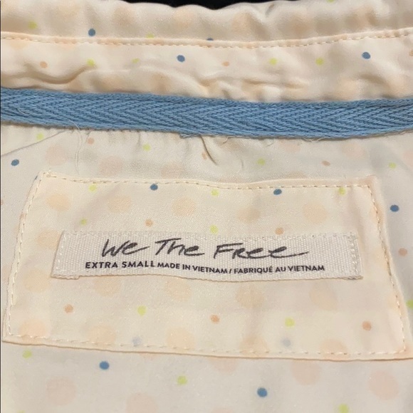 Free People All Smiles Shirt Ivory Combo. XS - Picture 9 of 15